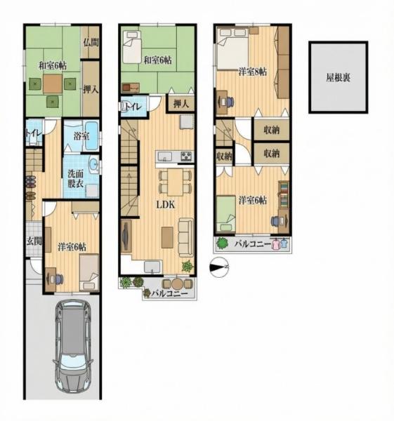 �Ԏ��} �}�ʂƌ������قȂ�ꍇ�͌�����D��ƒv���܂��B